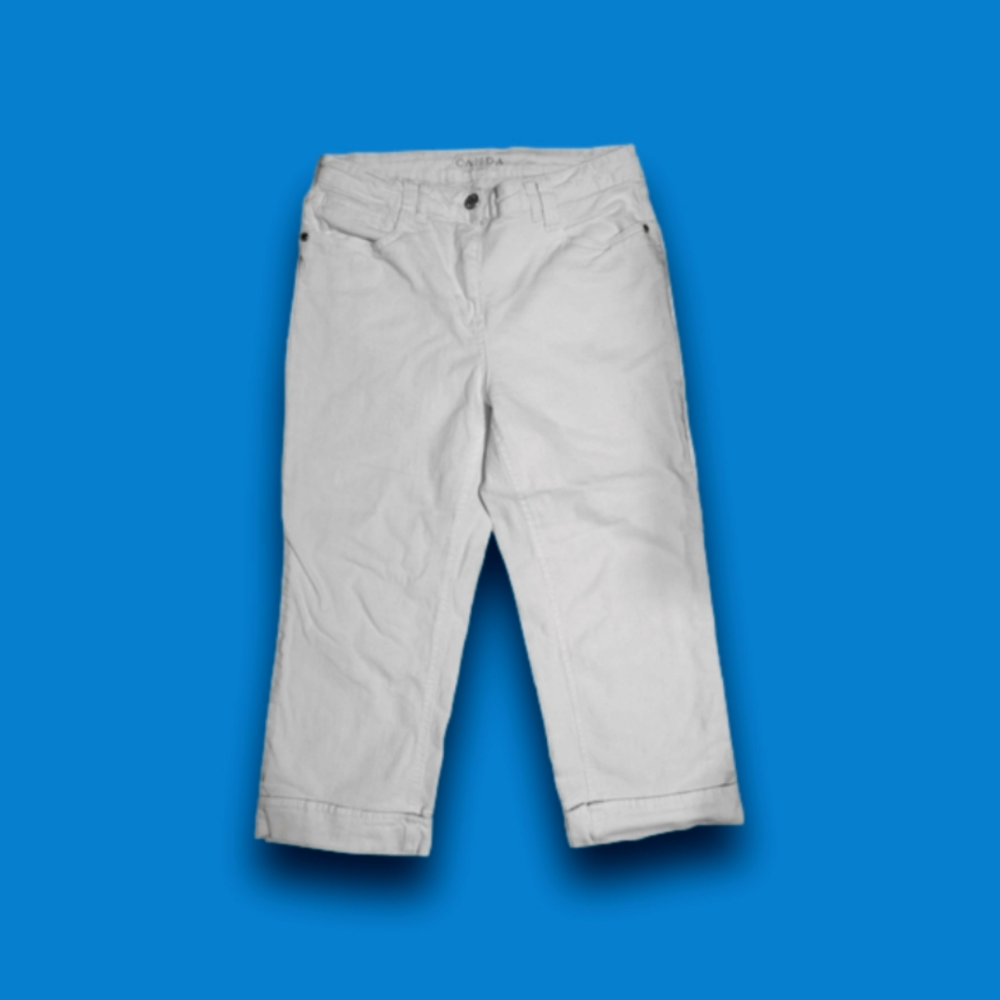 CANDA Collection White Denim Capris size 8